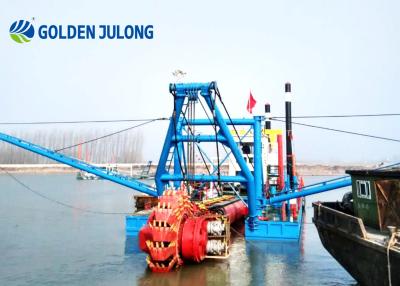 China Canal Dredging Equipment Bucket Wheel Dredger Hydraulic For Clay Mud Dredging 500 M3/H for sale