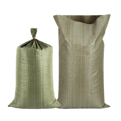 China China Moisture Proof Recycled Material Cheap Bags , 60x102 Philippine Green Color PP Sacks For Packing Carton for sale