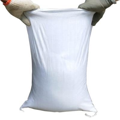 China New Material 25kg 50kg Moisture Proof Virgin Wheat Flour Sack Shock Resistance Rice Packaging White PP Woven Recyclable Bags for sale