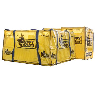 China 1.5 Ton Breathable Jumbo Bag Packaging Bull Bag Dumpster 3 Yard Garden Waste OEM Skip Dump Liner Bag UV Stable Bulk Elephant Collection for sale