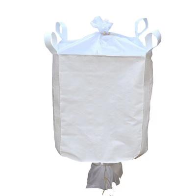 China Buy 1 Ton Big Bag Discharge Spout Fibc Bulkbag Bigbag Breathable Direct Jumbo Bag Saddle Stuns Container Bag for sale