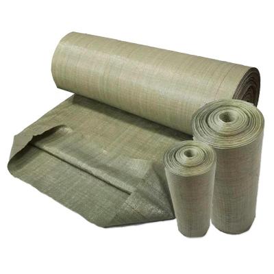 China Recyclable Netting 25kg 50kg Laminated Used Polypropylene PP Woven Raffia Tote Bag Roll For Potato for sale