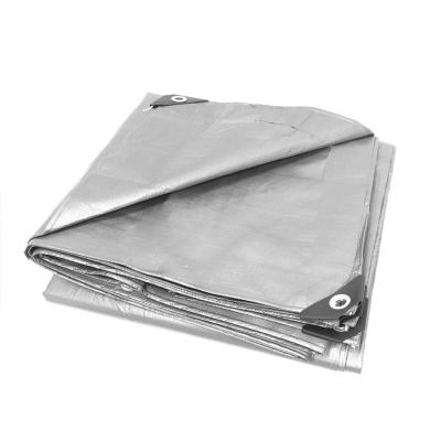 China Hot Sales 180gsm Water Resistant Black Silver PE Tarpaulin Polytarps For Rail Cover And Firewood Rack Cover for sale