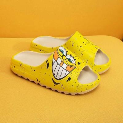 China New Trend 2021 Fashion Fashion Solid Color Anti Slip Women Graffiti Summer Beach Soft Eva Beach Slides Slide Slipper for sale