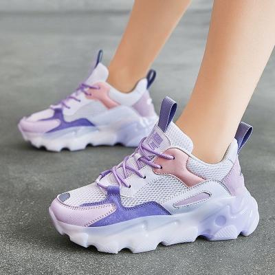 China Breathable Lightweight New Arrivals Lace Up Purple Sneakers Womens Fashion Sneakers For Women Sports Shoes for sale