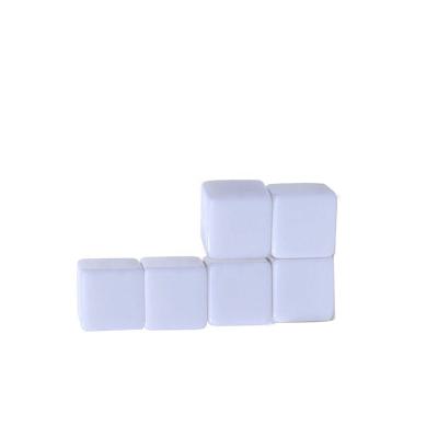 China Game play carve customized environmental protection 14mm acrylic square corner 6 blank white can be printed design LOGO color can do mathematica for sale