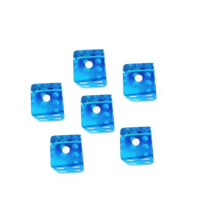 China Game set die cut angle 6 12mm square sides tran blue acrylic dies for sale