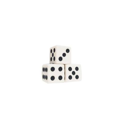 China Game Gambling Dice 16 mm D 6 white square dice with black dot custom /sexy acrylic multi-sided casino gambling diceadult dice gamecustom 12 sided dice for sale