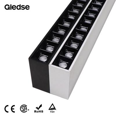 China 2019 Aluminum New Design Suspended Black / Silver Aluminum Profile Led Linear Wall Washer Light for sale