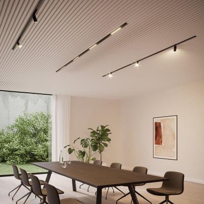 China Modern Linear Projector Surface Recessed Magnetic Track Pendant Light Magnetic Track Light System Led Track Light for sale