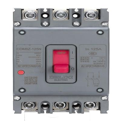 China Delixi Brand CDM6Z Electrical DC 250V 500V 750V 1000V MCCB of Delixi Brand CDM6Z Molded Case Circuit Breakers Manufacturer CDM6Z for sale