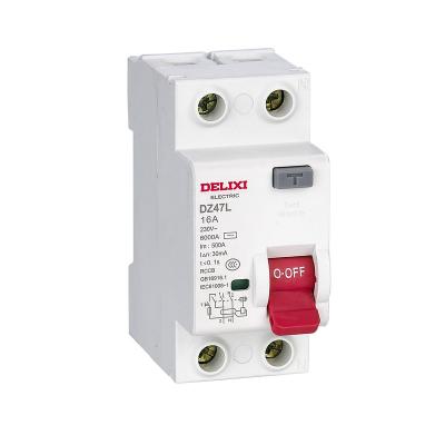 China Delixi Brand DZ47L 100A 1P 2P 3P 4P RCCB Electric Circuit Breaker Wholesale DZ47L for sale