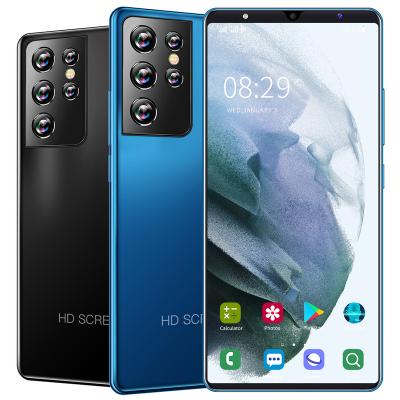 China Waterproof 2021 New S21+Ultra 12+512GB ROM 5G Mobil e Phone With Dual Sim Card MTK6899 Quad Core Cheap Android IPS Screen Mobile Phone for sale