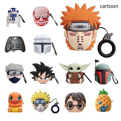 China For Airpods Cute 3d Cartoon Silicone Character Designs For Air Pods Cover For Apple Airpods 2 Case 3 for sale