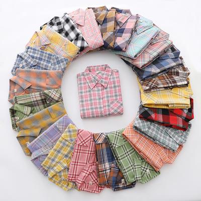 China Anti-pilling Female Plaid Women Shirts Loose Cool Casual Lady Clothes for sale