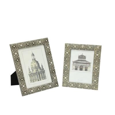 China Yiwu Junlin Fashionable Hot Sale European Style Diamond Wedding Picture Frames For Home Decor Wholesale for sale