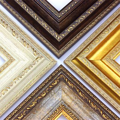 China EUROPEAN Yiwu Junlin Vintage Art Frames Plastic Frame Molding For Home Decorative for sale