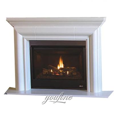 China Price Living Marble Antique Stone Fireplace Decorative Stone Fireplace for sale