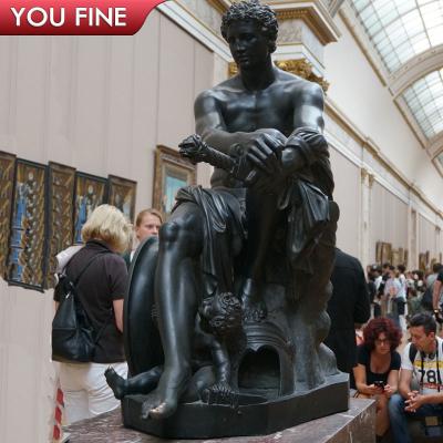 China CLASSIC Life Size Black Nude Male Statue Marble Statues For Sale for sale