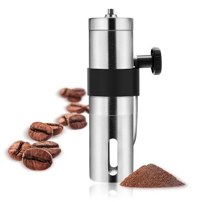 China 2021 Stainless Steel Durable Wholesale Manual Firestick Amazon Ceramic Coffee Grinder With Rubber Loop Ring Easy Clean Kitchen Tools for sale