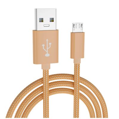 China 2AM USB To Micro Usb Multi Color 1m Nylon Braided Cables Fast Charging Micro Usb Cable From HJX Factory for sale