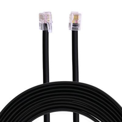 China Factory Customized 28awg*4c Wholesale Telephone Cable RJ11 RJ10 4P4C To RJ10 4P4C Telephone Cable for sale