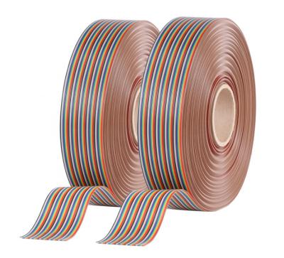 China Power Supply Customized Pitch 0.635mm / 1.0mm / 1.25mm / 2.54mm FFC Color Ribbon Cable for sale