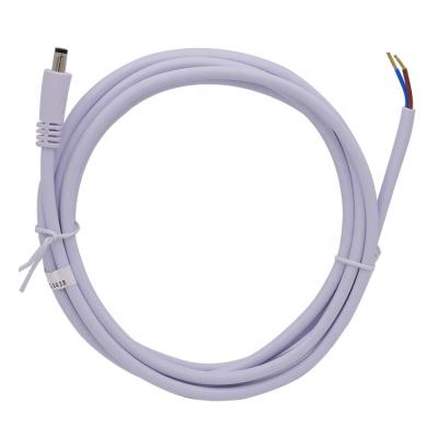 China Telecommunication OEM DC 12V Power 5.5 2.5 Mm Male Plug To Open Bare Wire Adapter Cables for sale