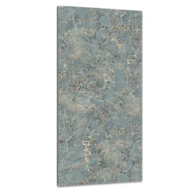 China Modern 1200x2400 Polished Glazed Extra Thin Marble Living Room Porcelain Floor Tile for sale