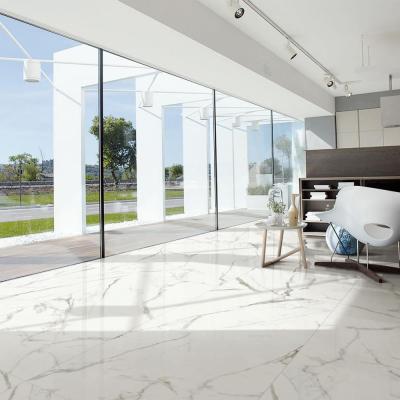 China Realgres Metallic Ultra Thin Porcelain Tile Glazed Carrara White Marble Tiles Thin Tiles for sale