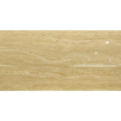 China 600x1200mm Natural Porcelain High Polished Decorative Porcelain Tile That Looks Like Travertine for sale