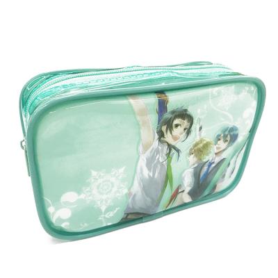 China Durable Make Up Storage Organizer Pouch Travel Makeup Bags Box For Women Girls Cosmetic Case Anime Bag for sale