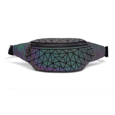 China Water Proof Waterproof Fashion Design Fanny Pack Custom Glitter Holographic Reflective Fanny Pack Women Waist Bag for sale