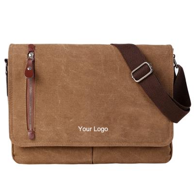 China Eco - Friendly Canvas Messenger Bag For Men And Women , Travel Shoulder Bag , Sling Bag for sale