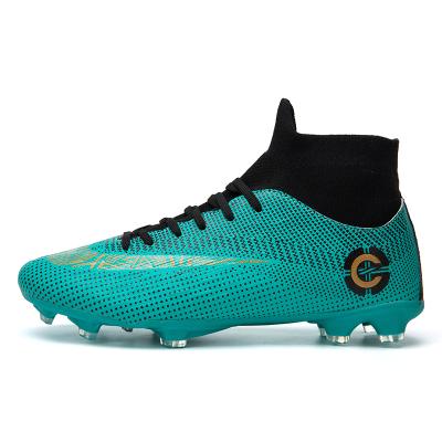 China Hot Selling Rubber Comfortable High Top Soccer Shoes Training Shoes Soccer Shoes for sale