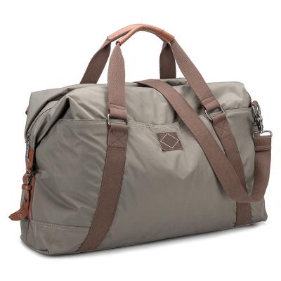 China Wholesale Custom Large Capacity Vintage Mens Private Label Shoe Compartment Canvas Gym Travel Foldable Duffel Bag for sale