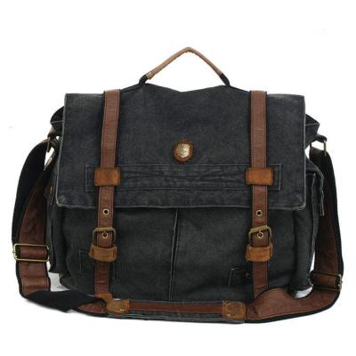 China Custom Vintage Vintage Fashion Canvas Messenger Bags For Men for sale