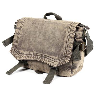 China New Stylish Outdoor Custom Shoulder Bag Men's Business Vintage Canvas Satchel Men's Messenger Bag Shoulder Bags for sale