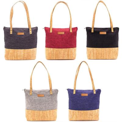 China Eco-friendly Recycle Material Polyester Material Wooden Handbag Bag From Guangdong Factory for sale