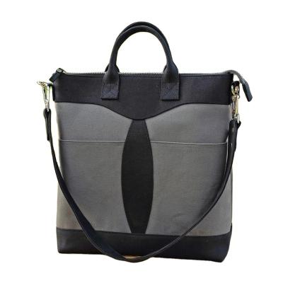 China Eco-friendly New Style Polyester Canvas Vintage Fashion Handbag Multifunction Backpack Bag for sale