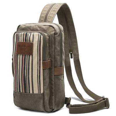 China Multicolor Vintage Canvas Sling Backpack Shoulder Bag for sale