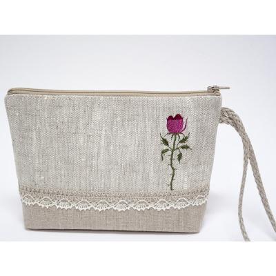 China Fashion Canvas Clutch Bag With Embroidery Follower Pouch Eco-Friendly Manufacturer OEM for sale