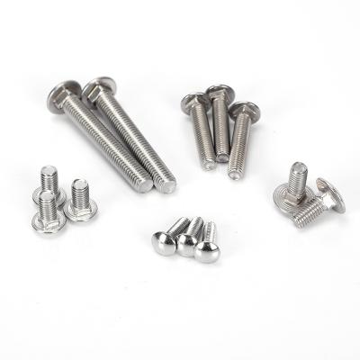 China M4 M6 M8 Furniture Bolt 18-8 Stainless Steel Cup Head Short Square Neck Carriage Bolt for sale