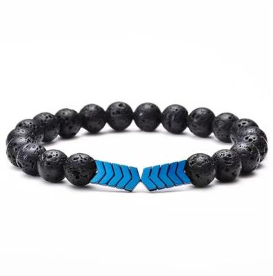 China Other Natural Jewelry Lava Stone Colorful Bracelet Adjustable Natural Yogo Bracelets for sale