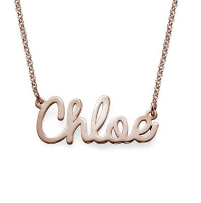 China The Other Fashion Custom 925 Sterling Silver Plated Letter Custom Nameplate Jewelry Necklace For Women for sale