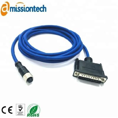 China Industrial And Automation M12 Female Connector To DB15 DB9 VGA M12 Connector for sale