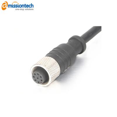 China 12 Pin M12 Automotive Waterproof Male Female Molding Circular Connector for sale