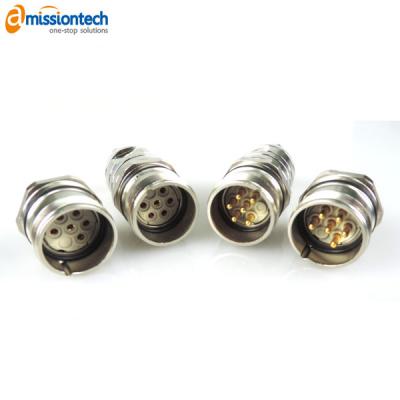 China Circular M23 6pin Panel Mount Industrial Signal Transmission Or Automation Connector for sale