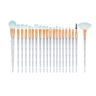 China Nylon Plastic Cosmetic Brush Kit Concealer Cosmetic Tool Facial Brushes 20Pcs Spot Brush Quality Guaranteed for sale