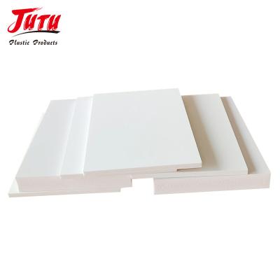 China Assets; Easily Painted And Engraving JUTU Direct Sale Factory Price White Color 4x8 FT PVC Foam Board Co Extrusion PVC Foam Sheet for sale